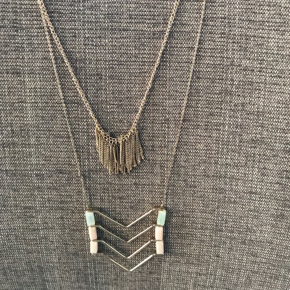 Baublebar double hanging necklace